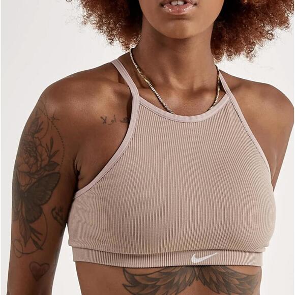 Nike Indy Seamless Ribbed Light-Support Non-Padded Sports Bra - Picture 2 of 6